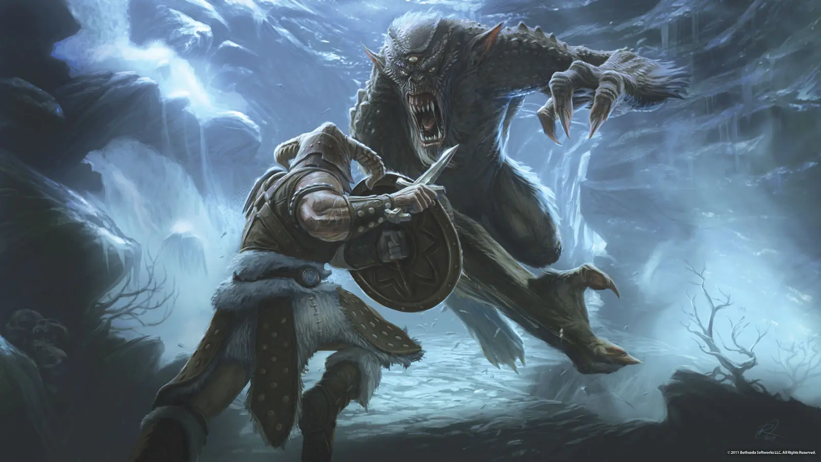 Dibujado en Paint + Skyrim(CS6)