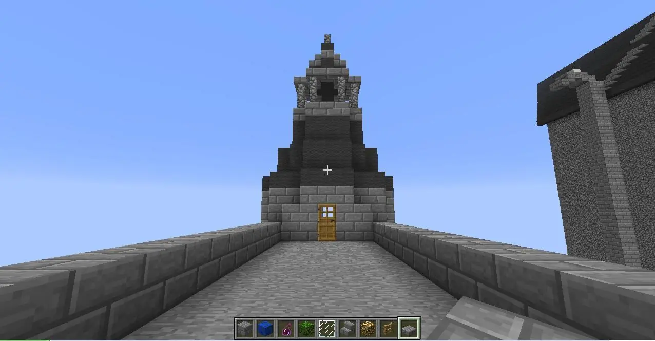 Iglesia gótica en Minecraft (construcción propia)