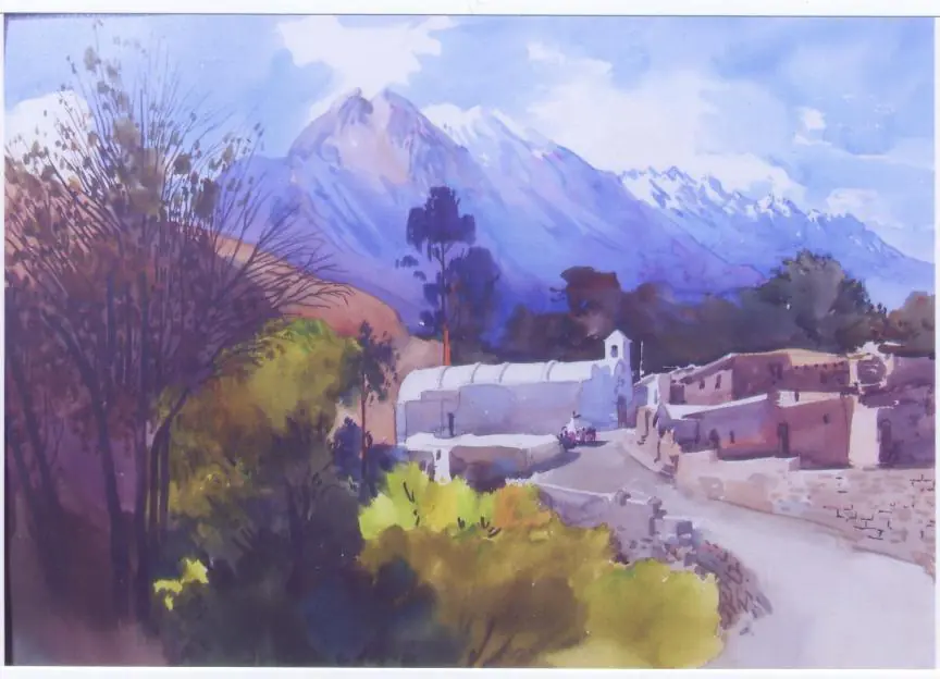 Los hermosos paisajes de Mauro Castillo (acuarelas)
