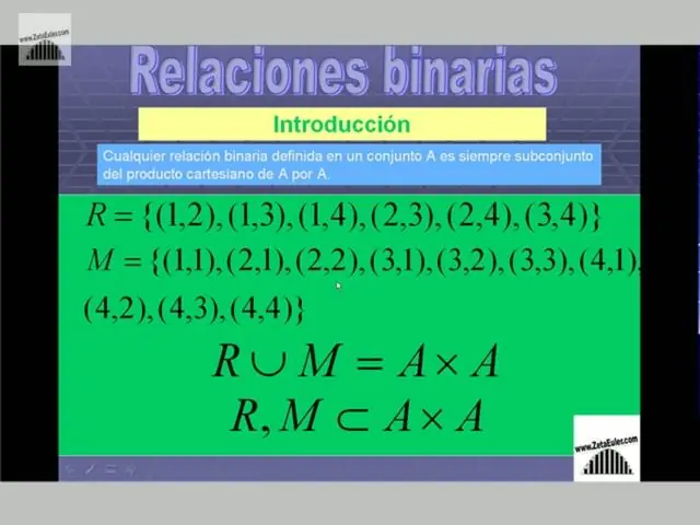 (Matemáticas) Relaciones binarias
