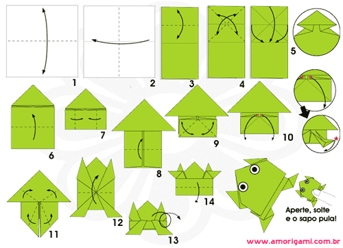 corazon origami de papel