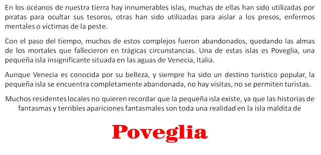La isla maldita de Poveglia