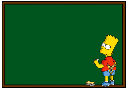 bart en el pizarron