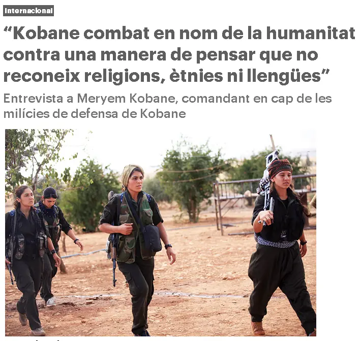 La resistencia de Kobane es luz para un nuevo Medio Oriente