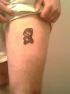 Tatue un Mario Bros ,paso a paso en fotos.