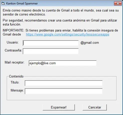 Enviar correo masivo y llegar a bandeja de entrada