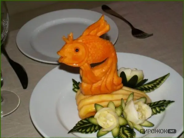 Esculturas comestibles.-