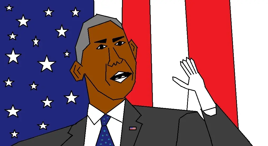 Dibuje a Obama con lineas rectas en Paint, y te lo muestro.