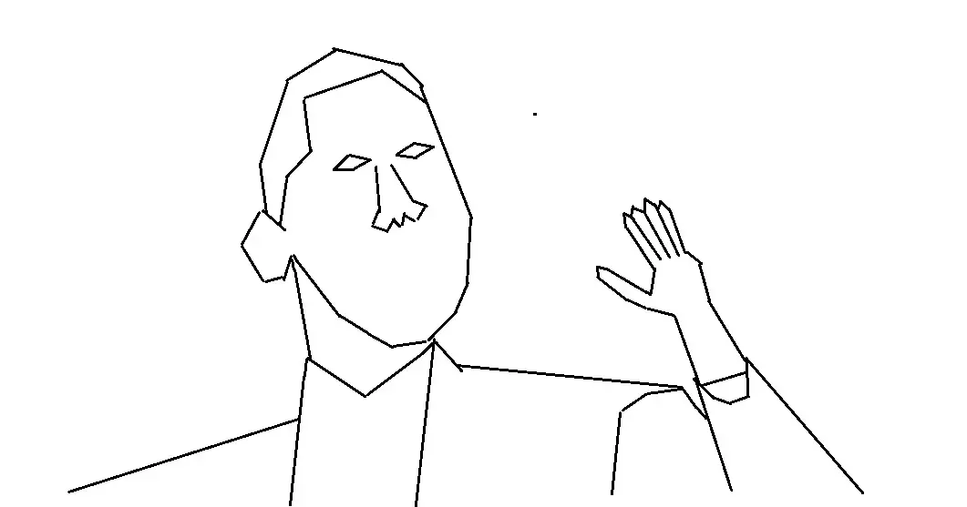 Dibuje a Obama con lineas rectas en Paint, y te lo muestro.