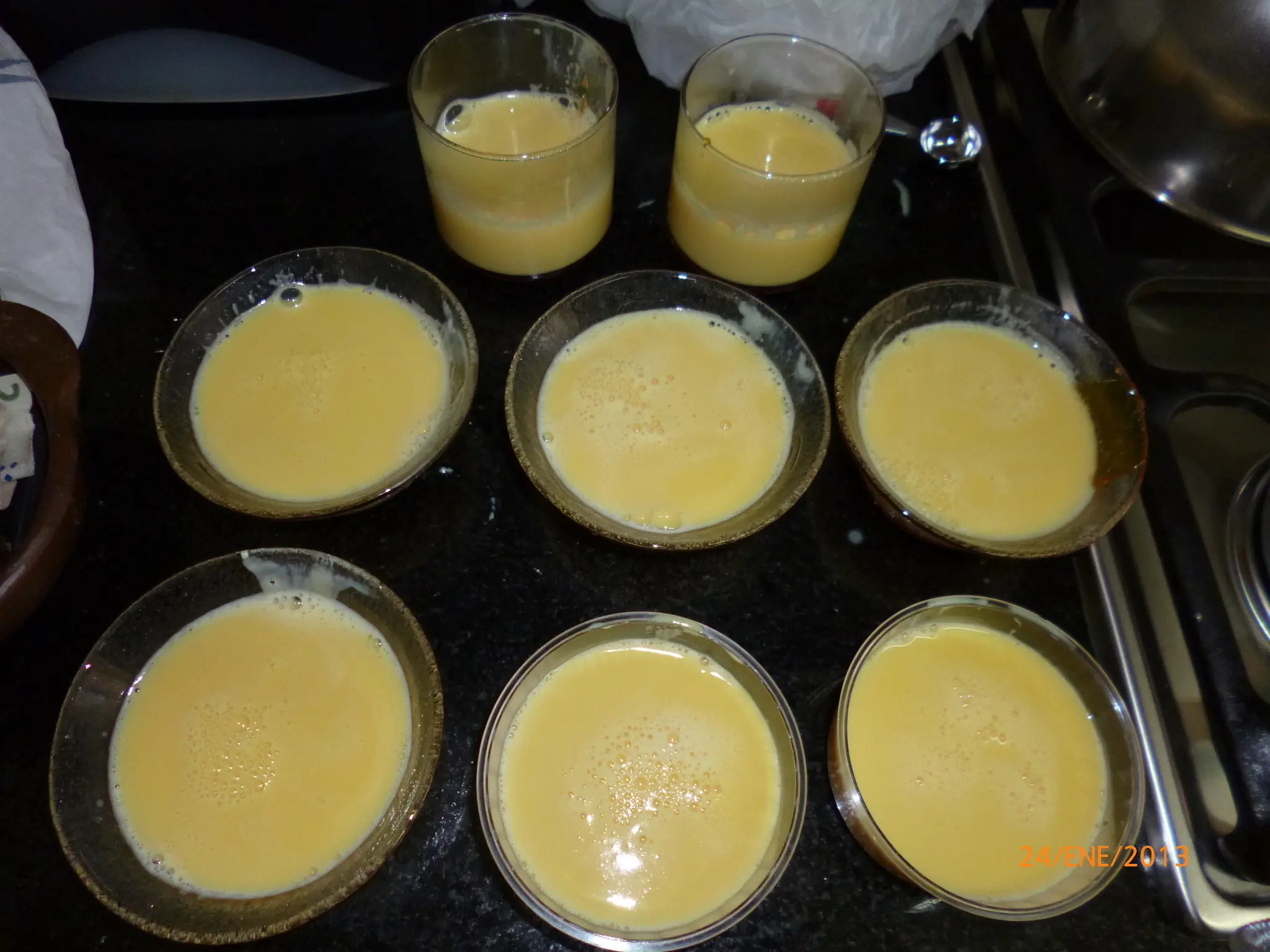 flan con caramelo