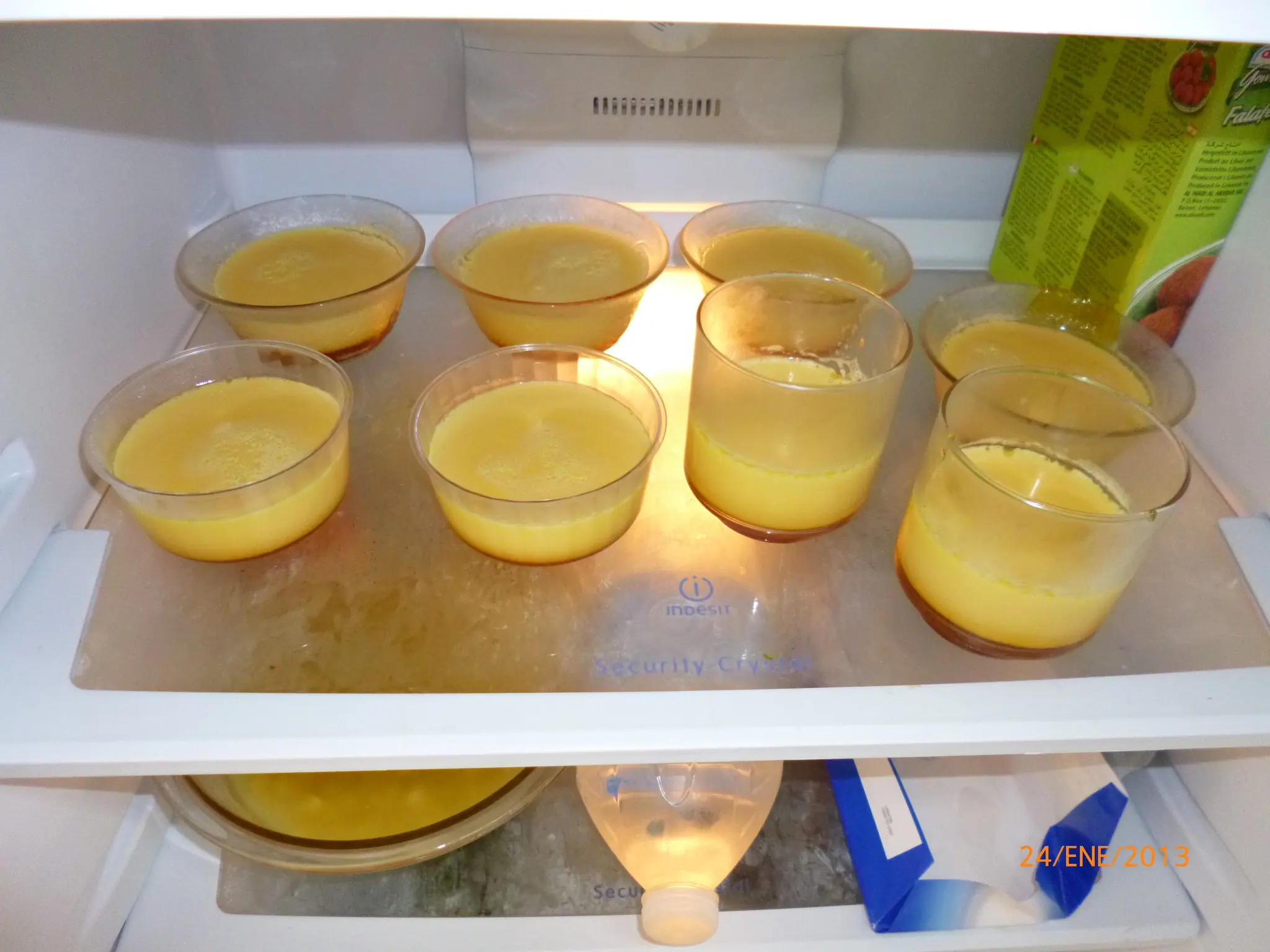 flan con crema
