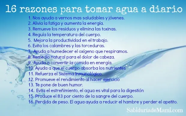 La manera correcta de tomar agua