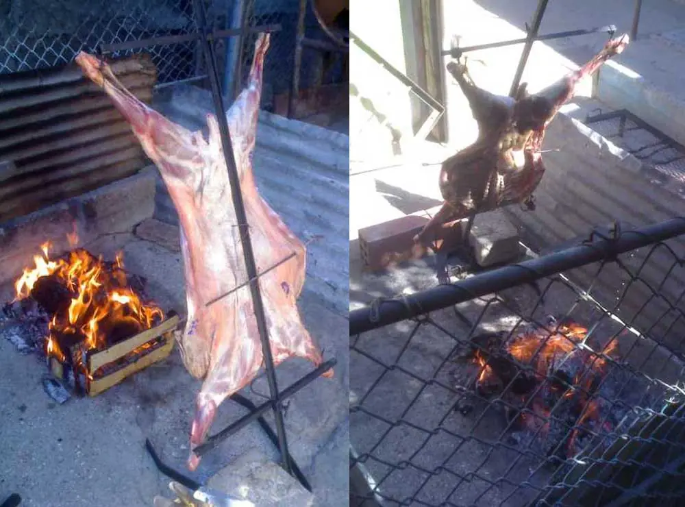 cordero a la parrilla