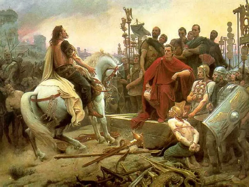 La guerra de las Galias de Julio César-Resumen