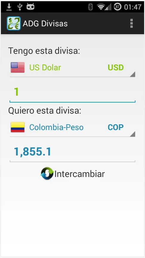 ADG Divisas (Mi primera aplicación android)