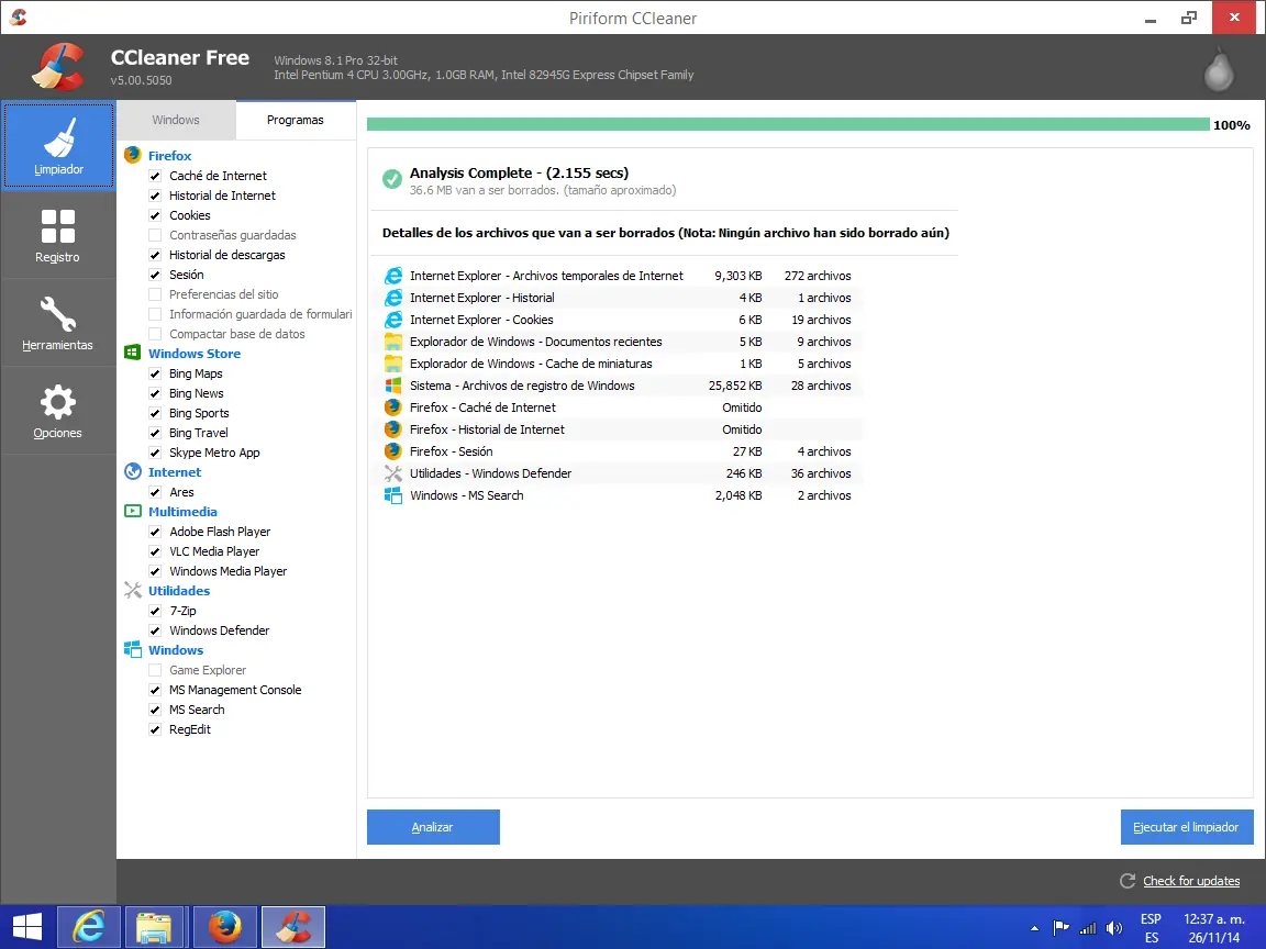 Ccleaner V5 disponible, ahora con su nueva interfaz.