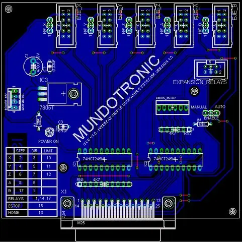 Electronica para fresa CNC (completa)
