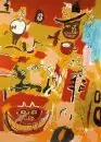 Jean Michel Basquiat, pintor estadounidense 1960-1988