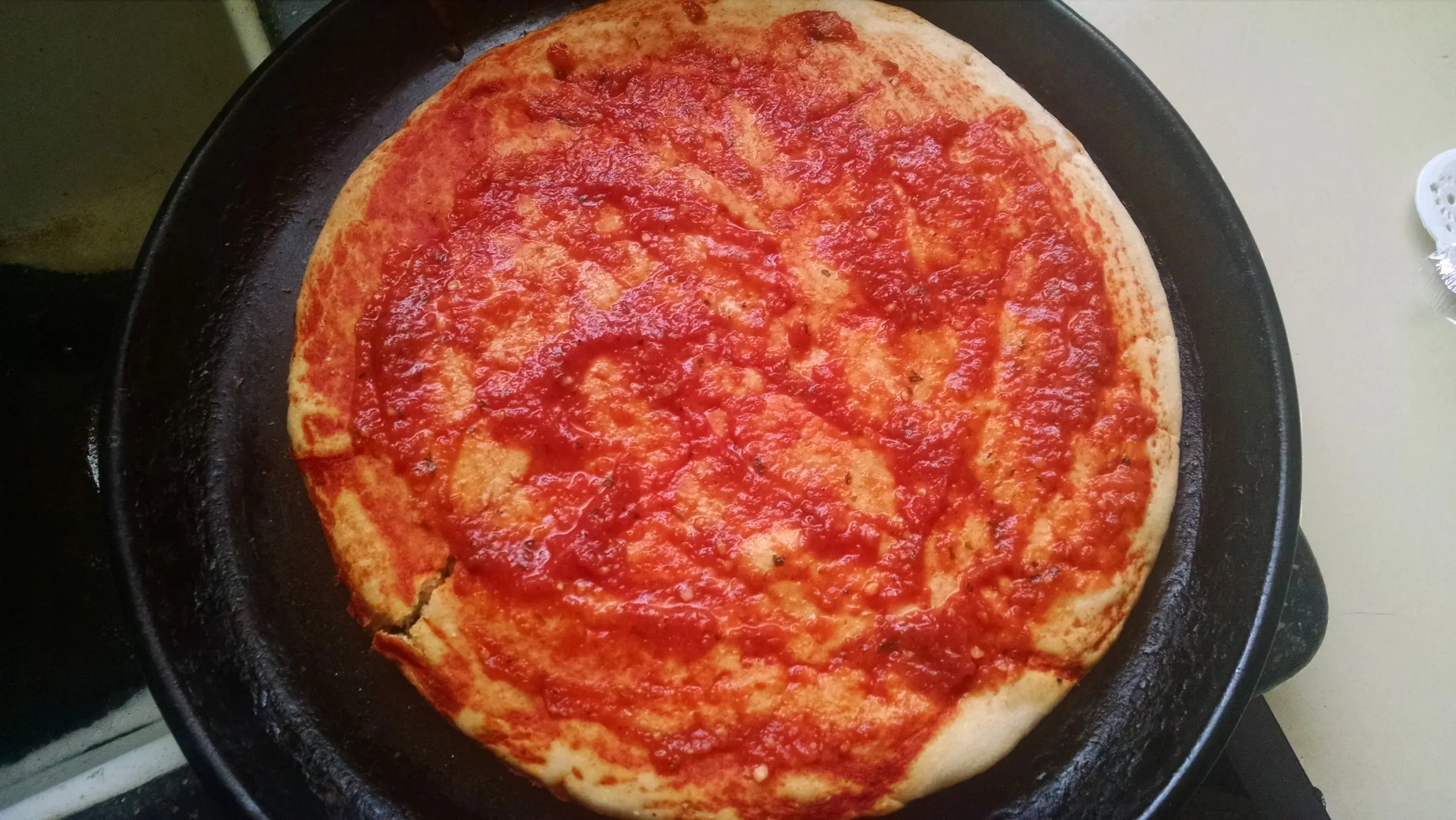 Me cociné una pizza y te lo muestro oruga