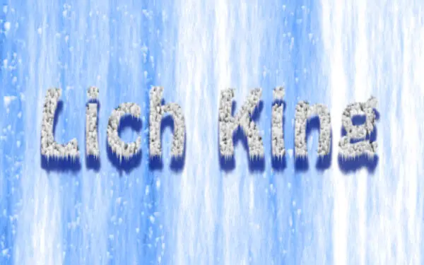 Efecto Texto Helado Photoshop -- Como Lich King(PC)