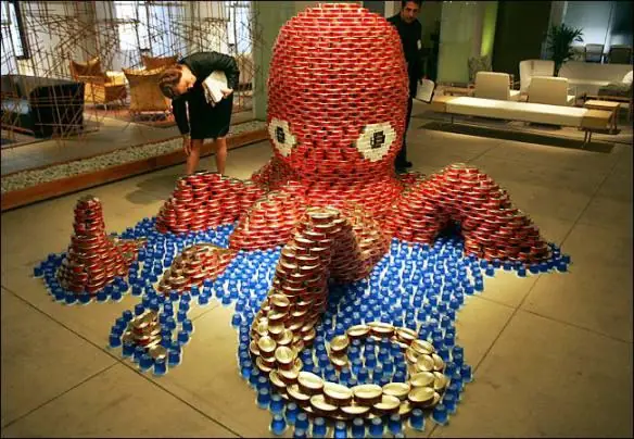 Arte 3D Hecho con Latas