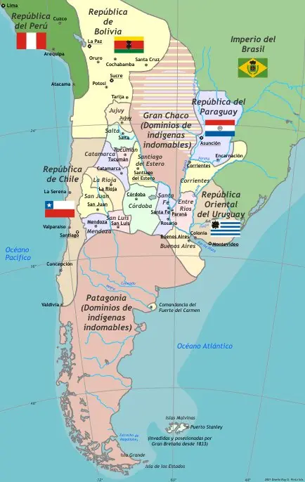 La evolución del territorio Argentino