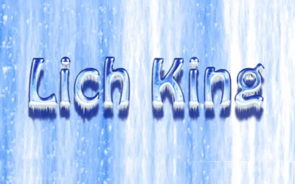 Efecto Texto Helado Photoshop -- Como Lich King(PC)