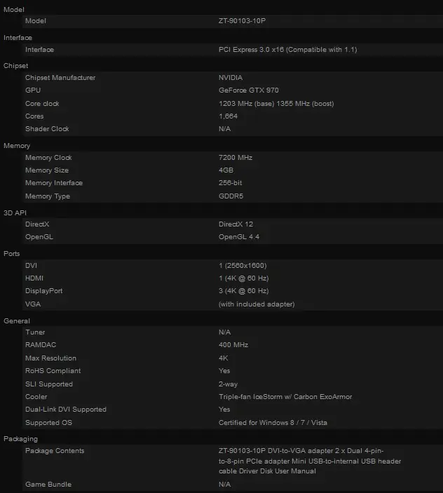 Review Zotac GeForce GTX 970 Amp Extreme