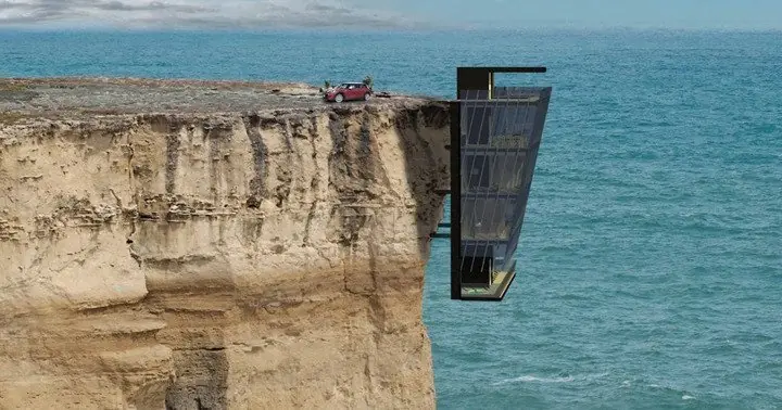 Una casa de lujo en un acantilado en Australia.