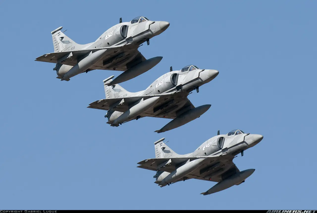 El  cazabombardero Argentino A-4AR Fightinghawk