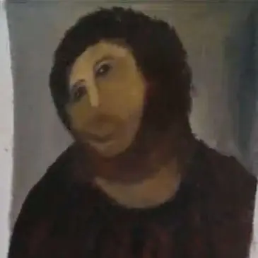 Dibujé al Ecce Homo en paint y te lo muestro.