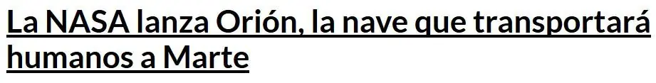 La NASA lanza Orion hacia Planeta Marte