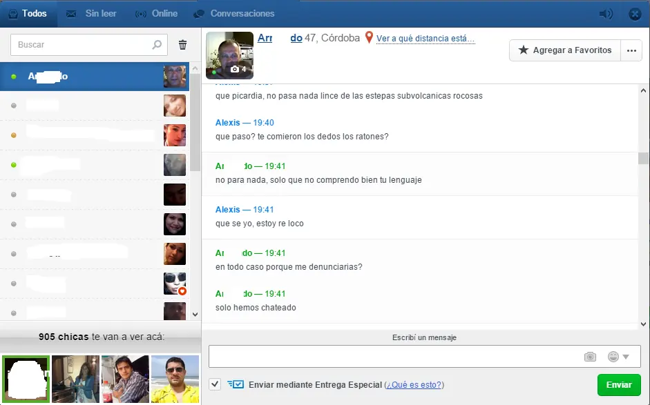 Le escribi con leguaje taringuero a un...
