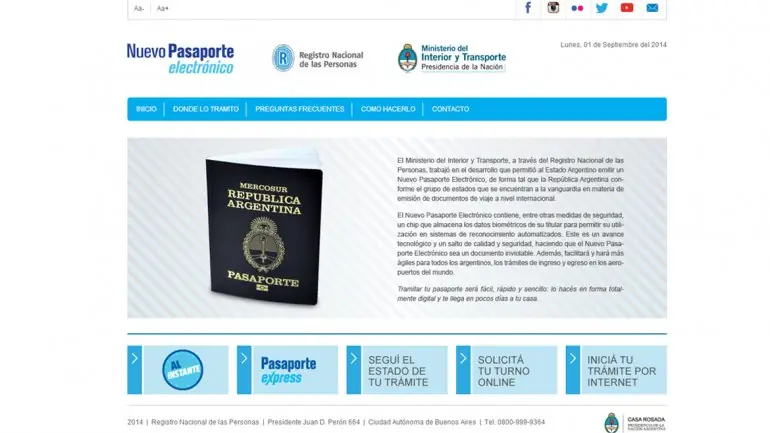El nuevo pasaporte ya se puede tramitar por internet.