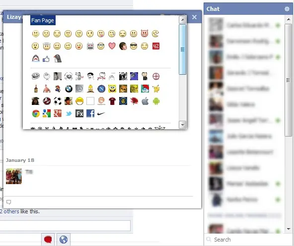 chat del facebook barra 200 emoticones - Adrianrecords