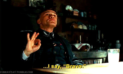 Hans Landa , mi único héroe en este lio