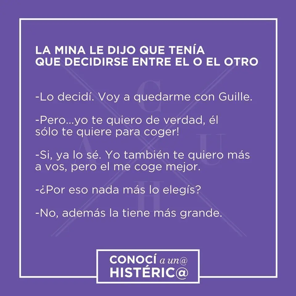 Con alguna te ríes.