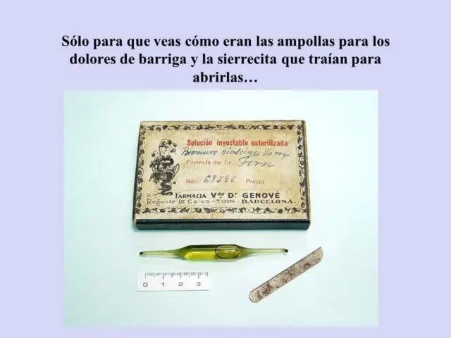 Medicamentos antiguos.