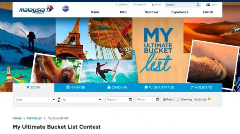 Terror en los aires polemico concurso Malaysia Airlines
