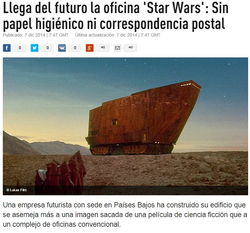 Llega del futuro la oficina 'Star Wars': Sin papel ni correo
