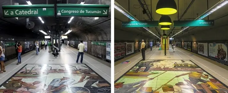 Gestion Macri: Plaza Italia antes y despues
