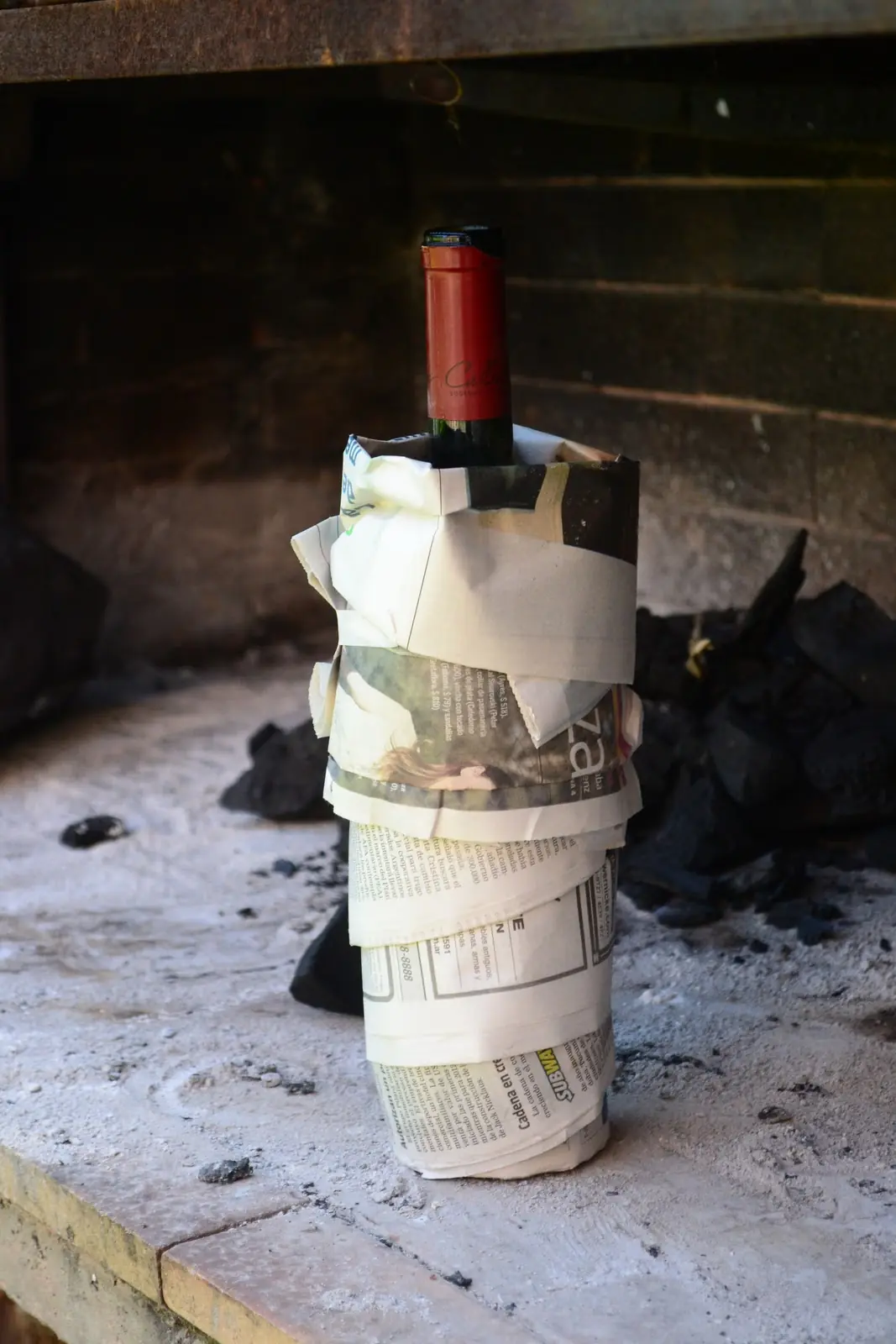 La forma fácil de prender fuego para el asado!