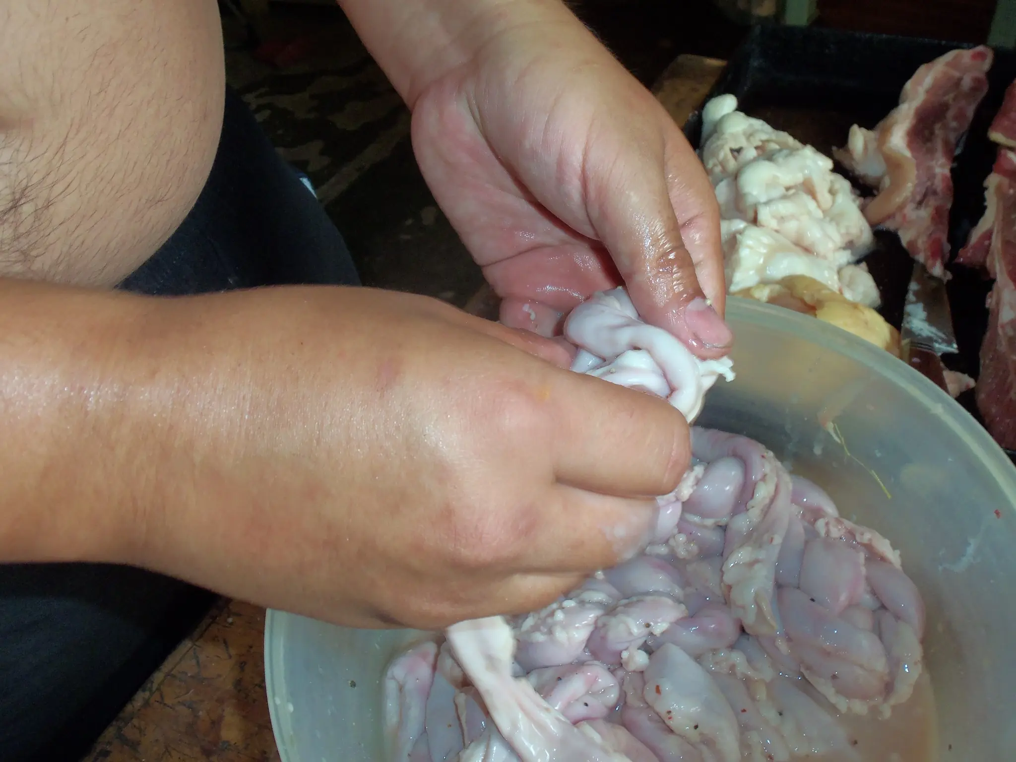 dia nublado? mira el asado que me mande!