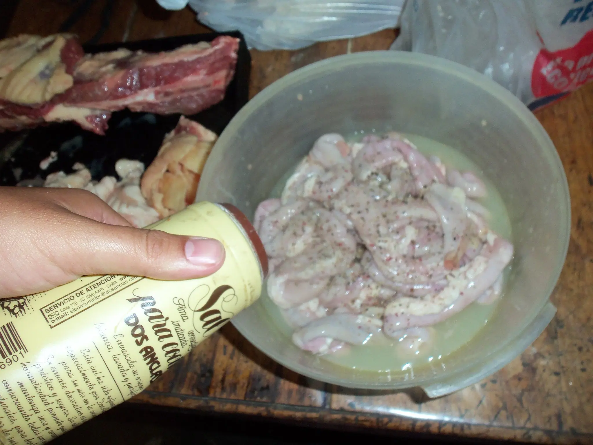 dia nublado? mira el asado que me mande!