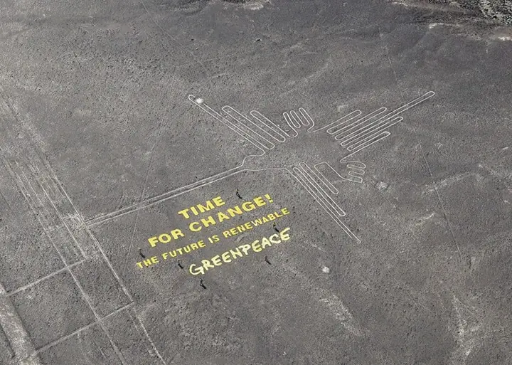 ¿Para Quién Trabaja Greenpeace?-Arruino Líneas de Nazca.