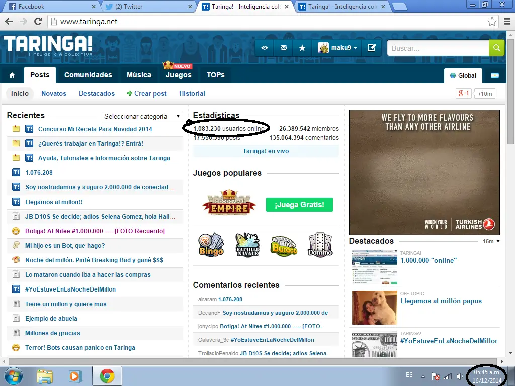 Taringa esta de festejo