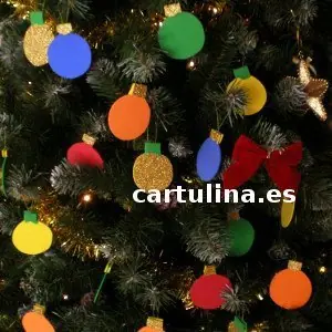 Adornos para árbol con goma eva