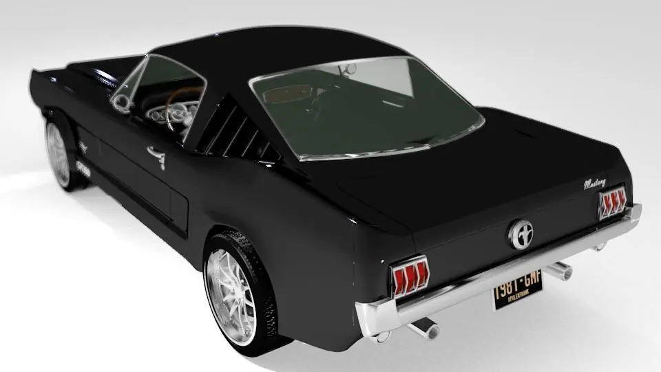 Hice un Modelo 3d de un mustang y lo comparto Hice un Modelo 3d de un mustang y lo comparto
