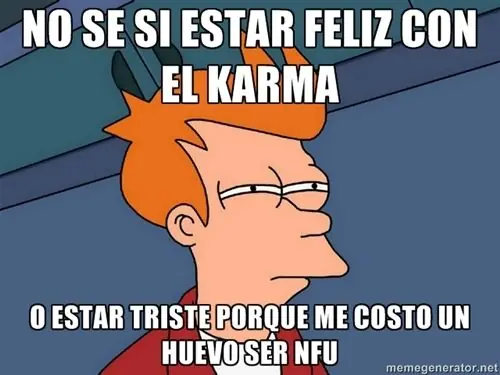 Por que estan bajando los karmas.
