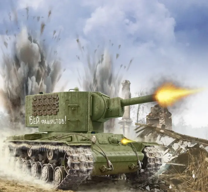 El tanque pesado Kv2